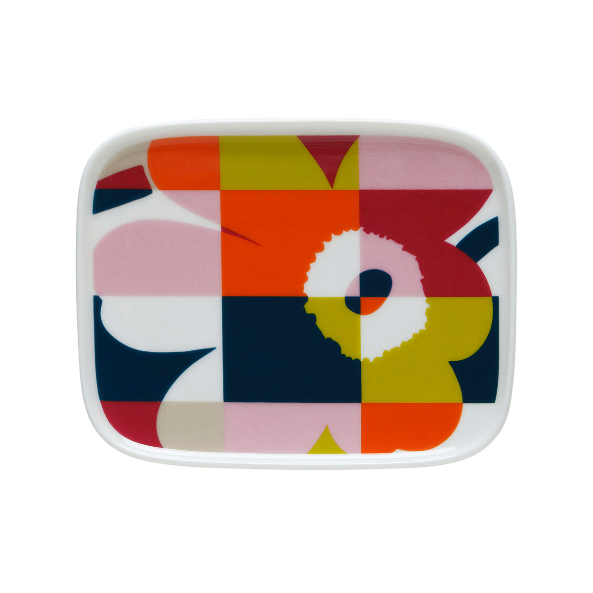 Marimekko RuutuUnikko Multicolor Small Plate Marimekko RuutuUnikko