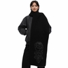 Marimekko Savellys Vihkiruusu Black / Grey Wool Scarf