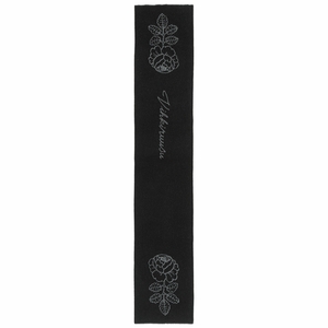 Marimekko Savellys Vihkiruusu Black / Grey Wool Scarf