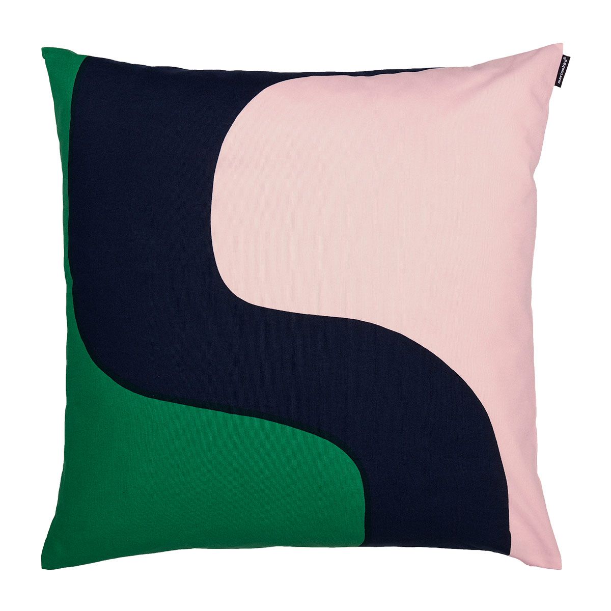 Marimekko Seireeni Green / Peach / Navy Throw Pillow Throw Pillows