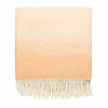 Marimekko Selanne Burgundy / Peach Wool Throw Blanket