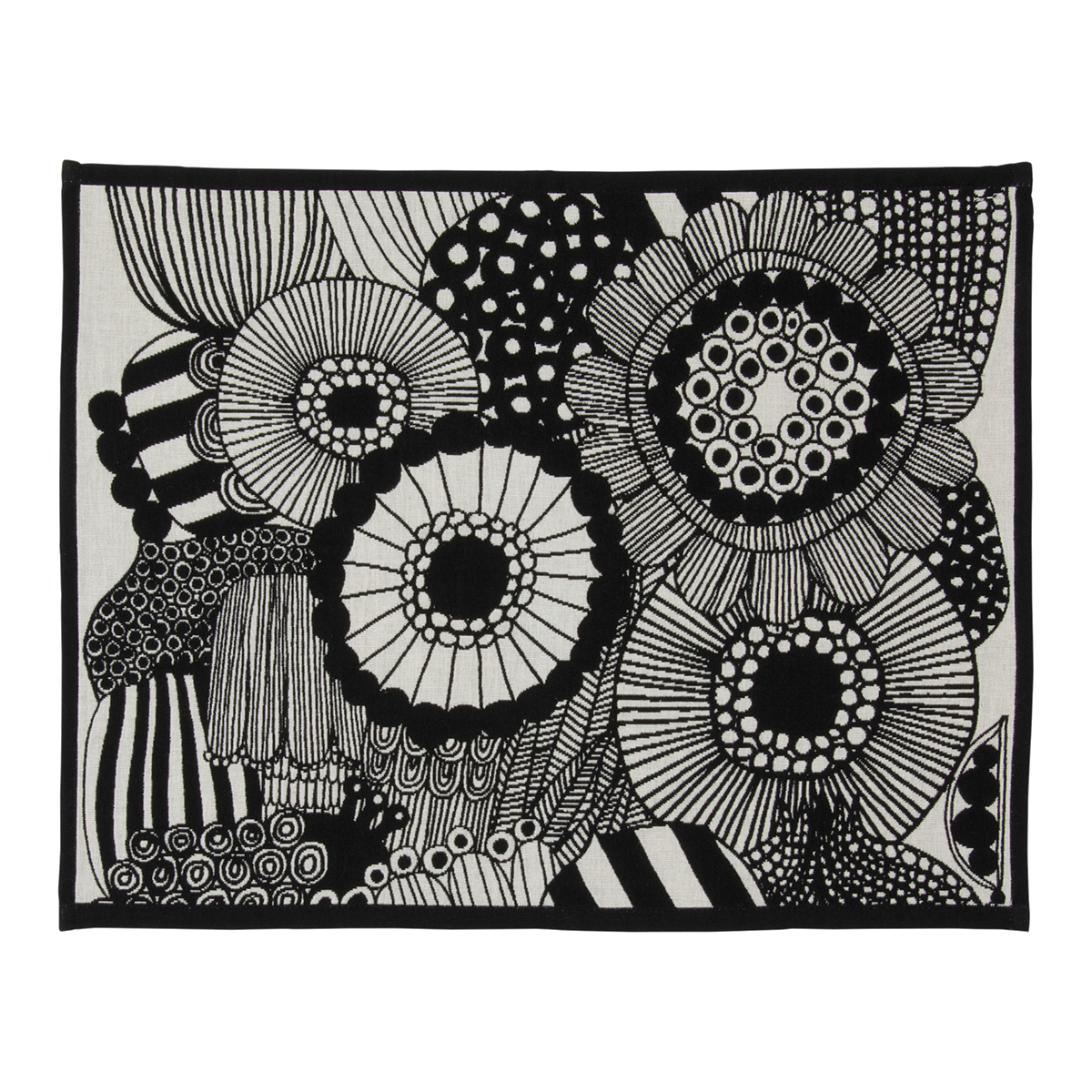 Marimekko Siirtolapuutarha Ecru / Black Placemat Kitchen & Dining Sale