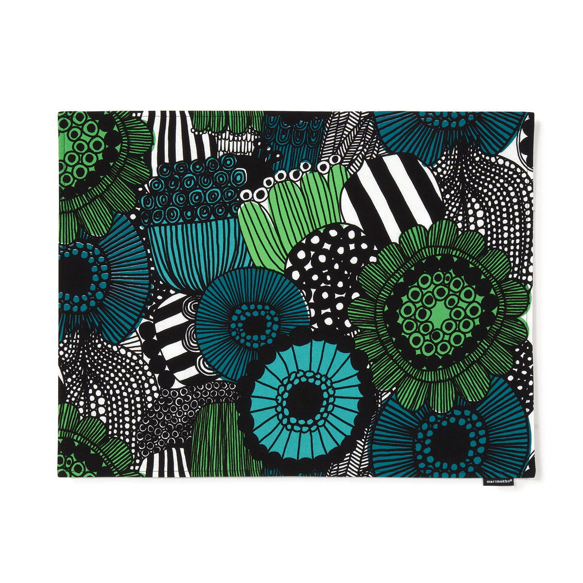 Marimekko Siirtolapuutarha Green AcrylicCoated Cotton Placemat Placemats