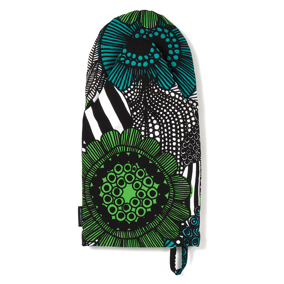 Marimekko Siirtolapuutarha Green / Turquoise Oven Mitt Aprons, Oven Mitts, & Pot Holders
