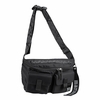 Marimekko Solid Black Medium Sling Shoulder Bag w/ Unikko Strap