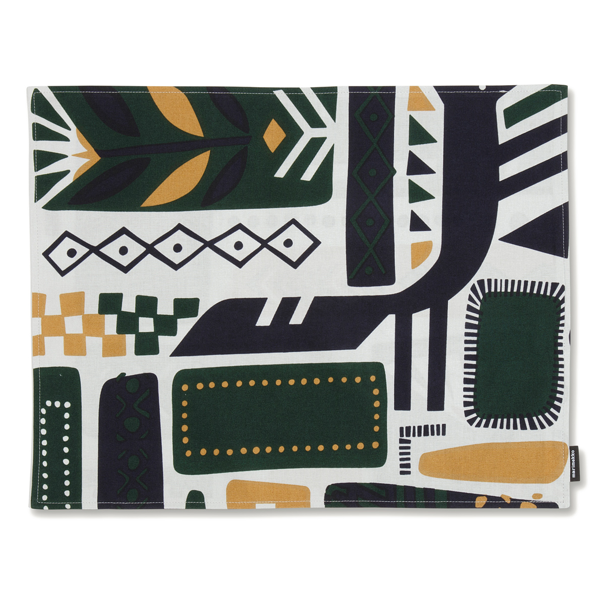 Marimekko Svaale Grey / Navy / Green Acryliccoated Cotton Placemat Placemats