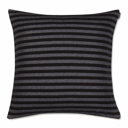Marimekko Tasaraita Anniversary Dark Grey Large Throw Pillow Throw