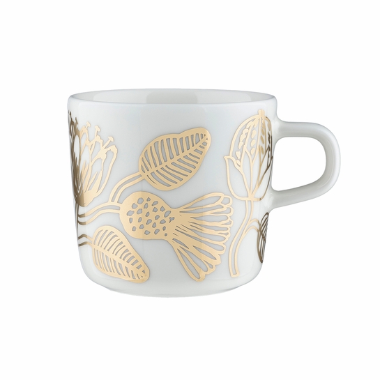 Marimekko Tiara Gold / White Coffee Cup