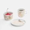 Marimekko Tiara Gold / White Coffee Cup