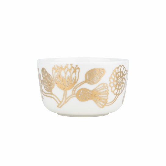 Marimekko Tiara Gold / White Dessert Bowl