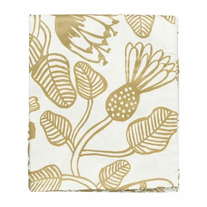 Marimekko Tiara Gold / White Tablecloth