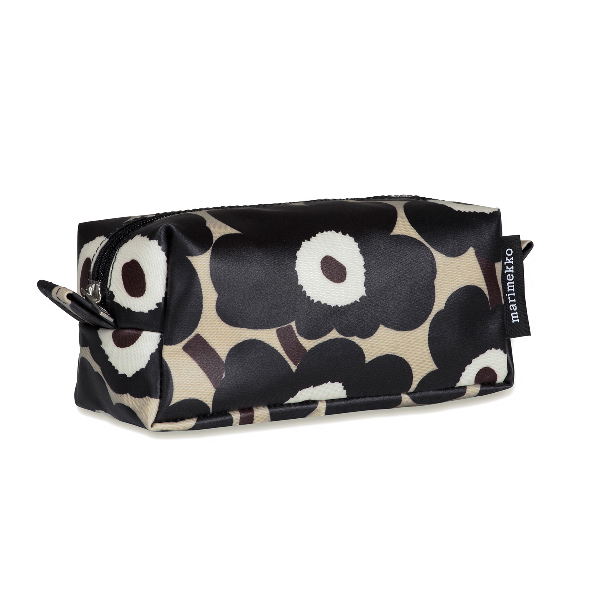 Marimekko Unikko Beige / Charcoal Taimi Cosmetic Bag Marimekko