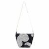 Marimekko Unikko Black / White Mono Mini Crossbody Shoulder Bag