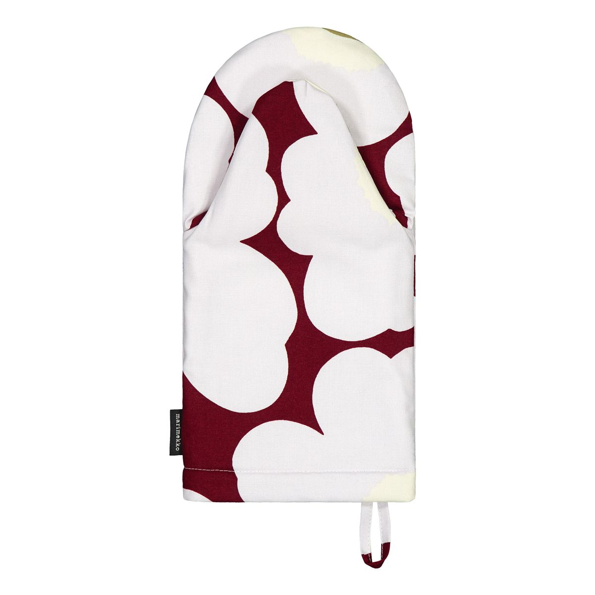 Marimekko Unikko Cranberry / Grey / Olive Oven Mitt Kitchen & Dining Sale
