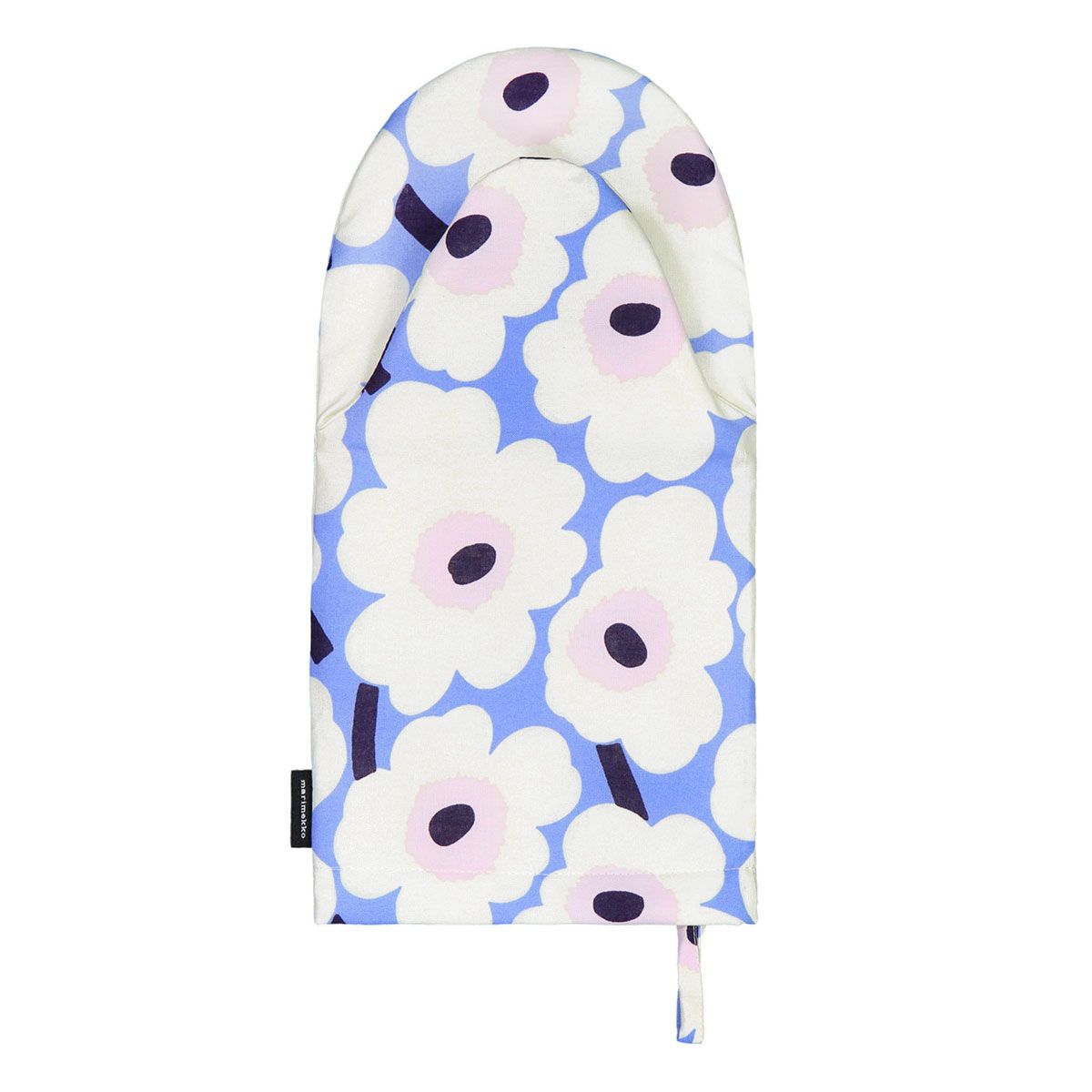 Marimekko Unikko Blue / Pink / Ivory Oven Mitt Aprons, Oven Mitts, & Pot Holders