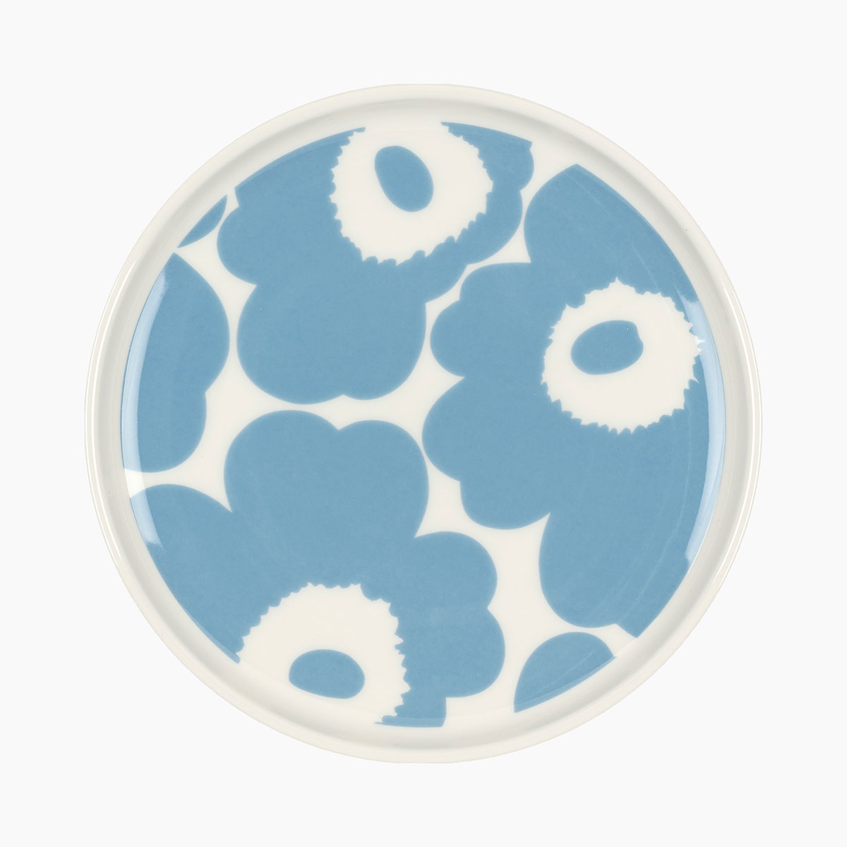 Marimekko Unikko Blue / White Small Plate Marimekko Sale