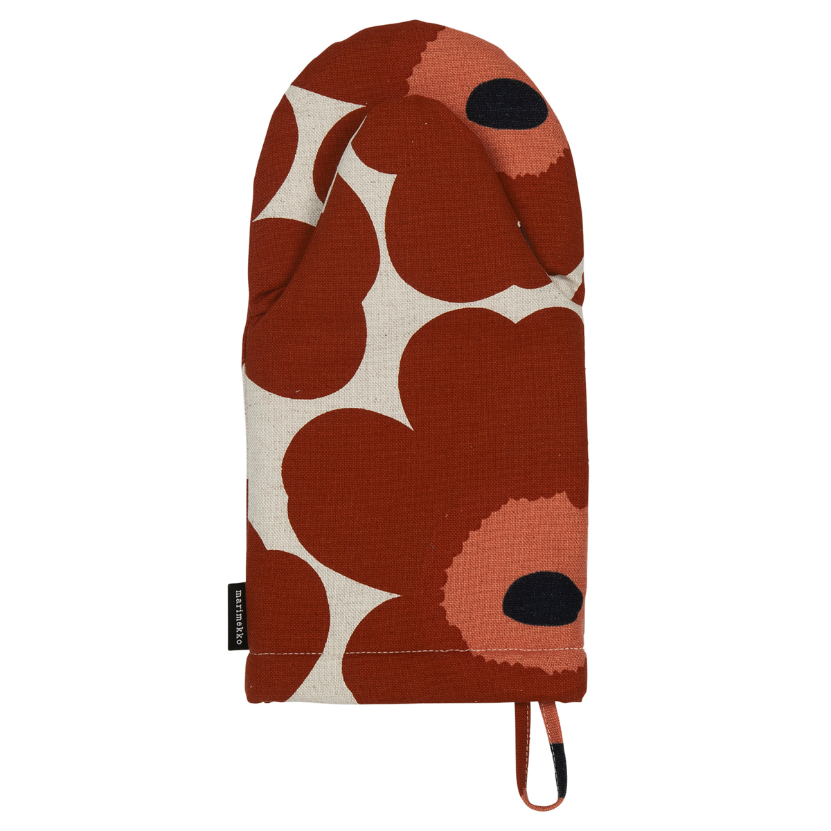 Marimekko Unikko Brown / Beige / Navy Oven Mitt Marimekko Oven Mitts