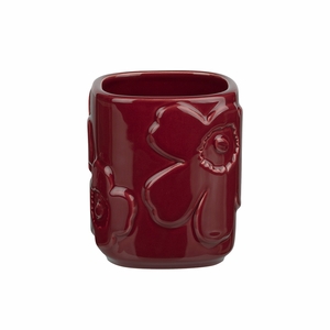 Marimekko Unikko Burgundy Toothbrush Holder