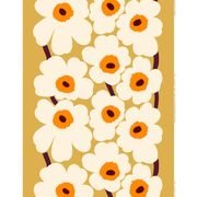 Marimekko Pähkinäpuu Blue/Yellow Fabric - Marimekko Cotton