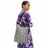 Marimekko Unikko Cream / Dark Blue Medium Neat Crossbody Shoulder Bag