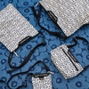 Marimekko Unikko Cream / Dark Blue Small Neat Crossbody Shoulder Bag