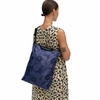 Marimekko Unikko Dark Blue Medium Neat Crossbody Shoulder Bag
