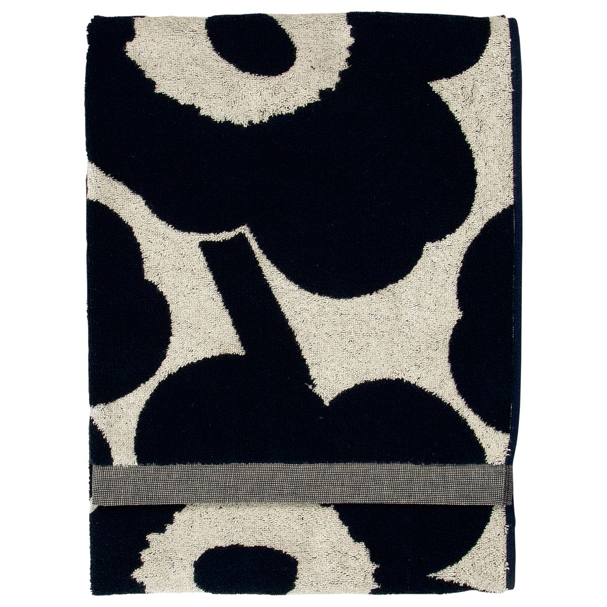 Marimekko Unikko Ivory / Navy Bath Towels Marimekko Towels