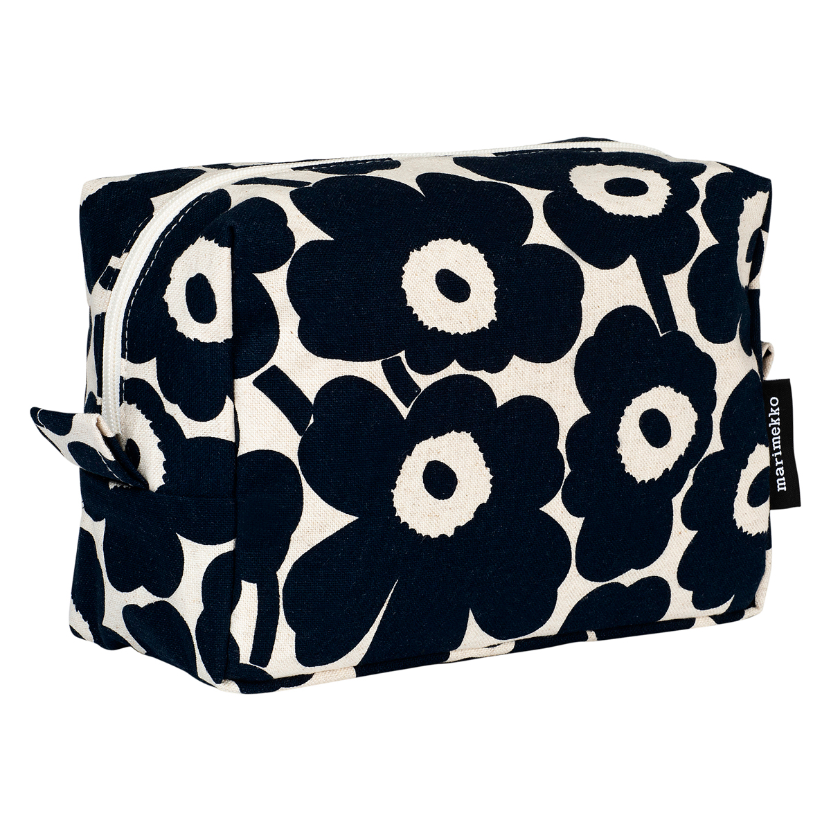 Marimekko Unikko Ivory / Navy Vilja Cosmetic Bag Marimekko Cosmetic