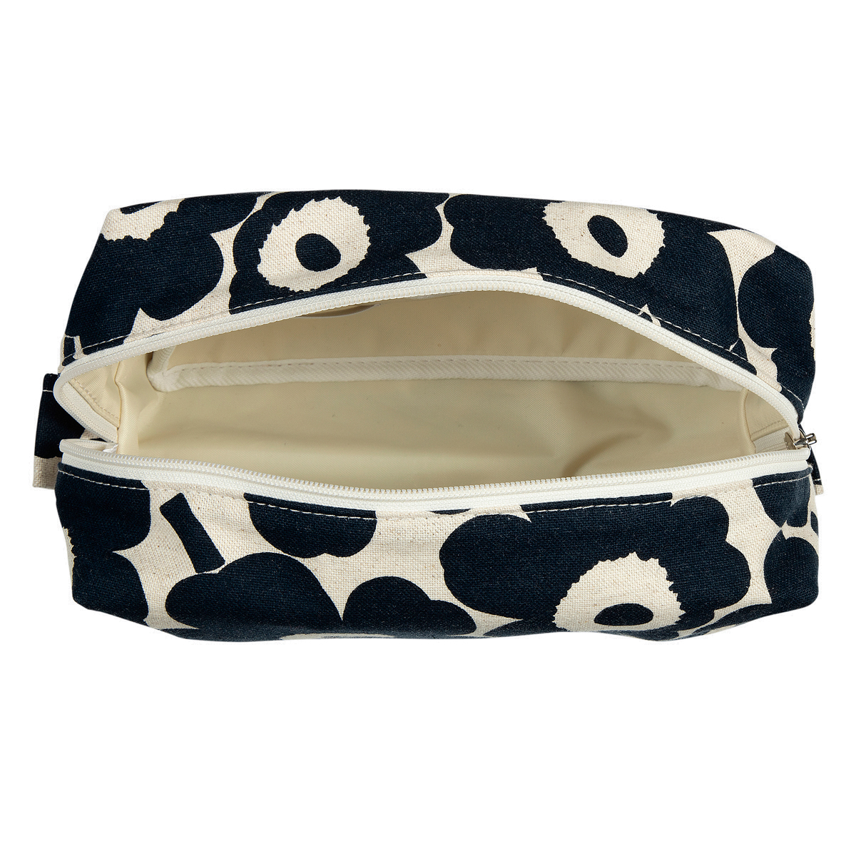 Marimekko Unikko Ivory / Navy Vilja Cosmetic Bag Marimekko Cosmetic