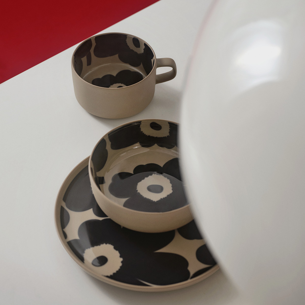 Marimekko Unikko Midnight Blue / Terra Salad Plate Marimekko Sale