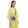 Marimekko Unikko Off White / Black Mono Mini Crossbody Bag