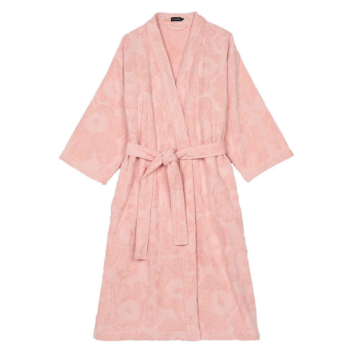 Marimekko Unikko Powder Pink Bathrobe Marimekko Bathrobes & Slippers