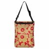 Marimekko Unikko Red / Light Brown Medium Neat Crossbody Shoulder Bag