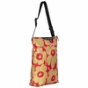 Marimekko Unikko Red / Light Brown Medium Neat Crossbody Shoulder Bag