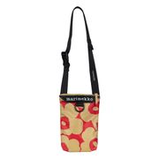 Marimekko Unikko Red / Tan Medium Knitted Shoulder Bag
