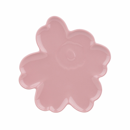 Marimekko Unikko Shape Pink Salad Plate