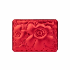 Marimekko Unikko Shiny Red Card Holder