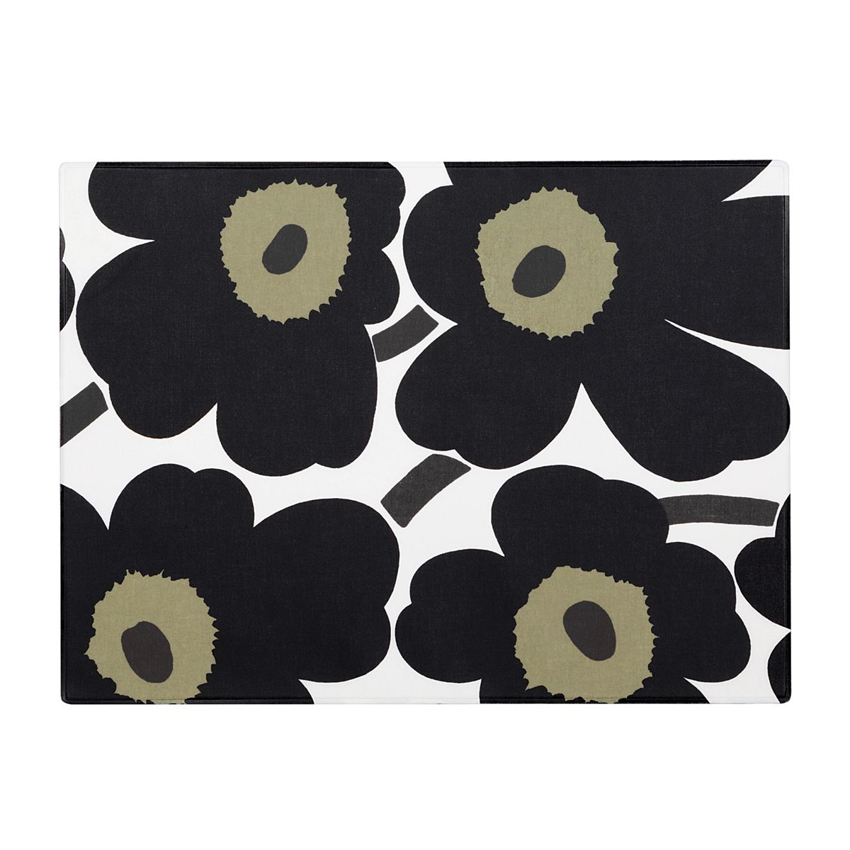 Marimekko Unikko White / Black / Beige Acryliccoated Placemat Placemats