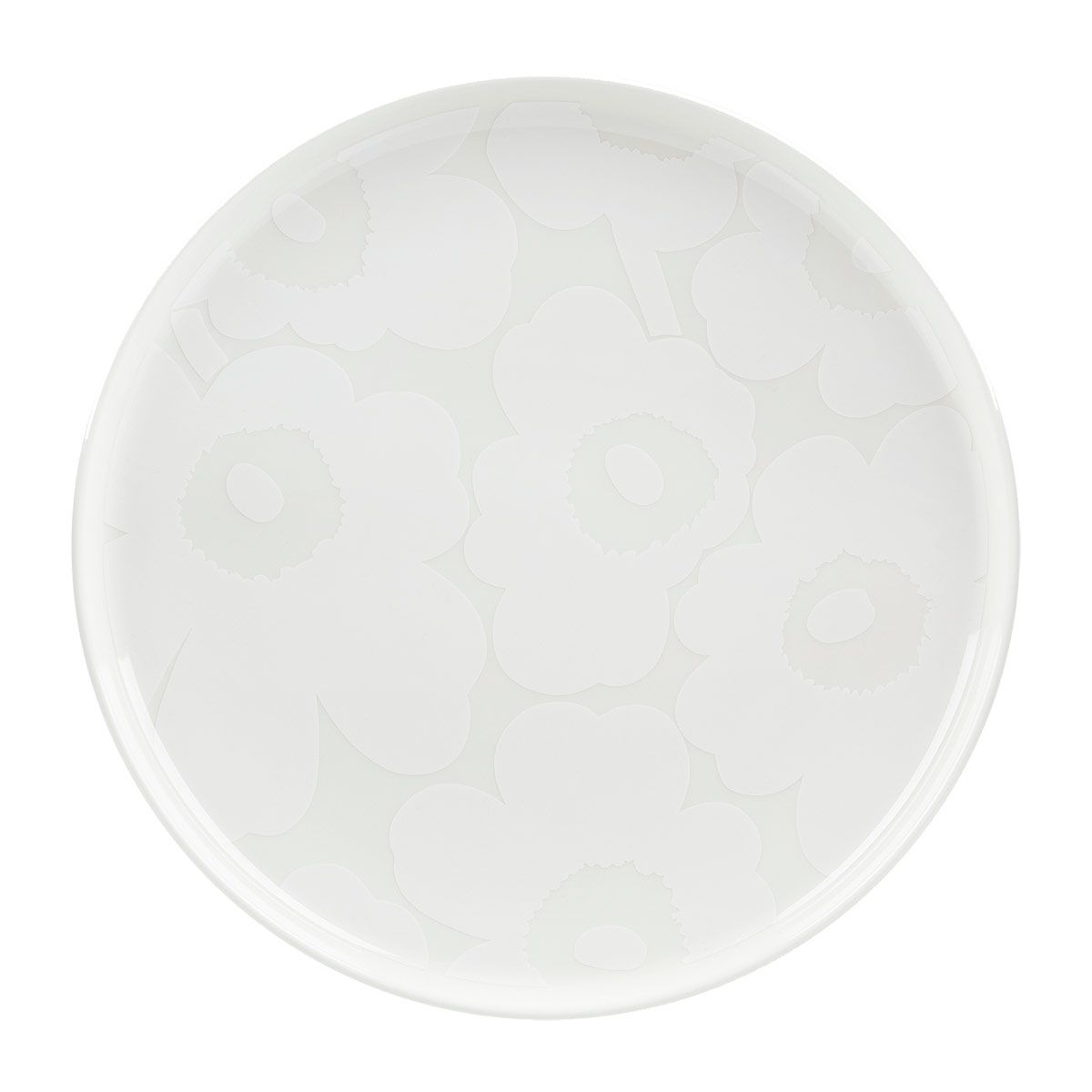 Marimekko Unikko White / Off White Dinner Plate Marimekko Plates