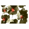 Marimekko Valssi Forest Green / Red Medium Weight Cotton Fabric Repeat