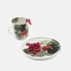 Marimekko Valssi Forest Green / Red Salad Plate