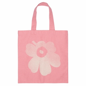 Marimekko Vankka Unikko Pink / Off White Kioski Tote Bag