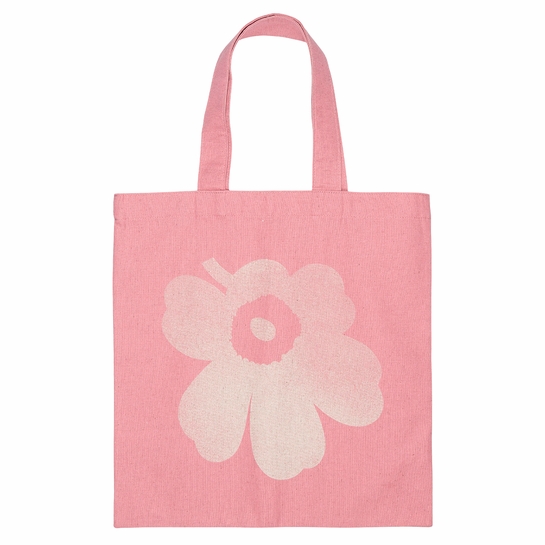Marimekko Vankka Unikko Pink / Off White Kioski Tote Bag