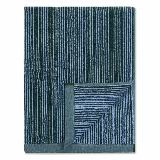Marimekko Varvunraita Blue / Green Bath Towel Marimekko Varvunraita