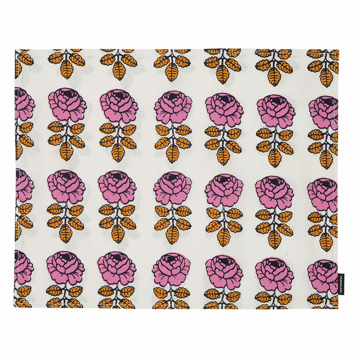 Marimekko Vihkiruusu Fuchsia / Ochre Acryliccoated Placemat Placemats