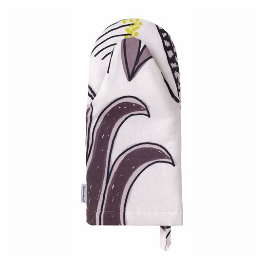Marimekko White/Grey Kauriin Kntpiiri Oven Mitt 