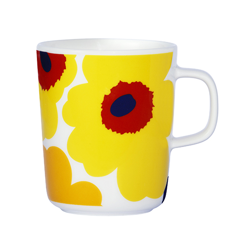 Marimekko Unikko Yellow/Red Mug Special Anniversary Edition