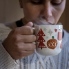Pentik Aatto Red / Green / Multi Mug - 12 oz