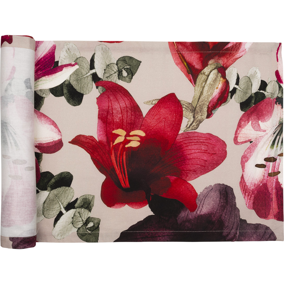 Pentik Amaryllis Red Cotton Table Runner Pentik Kitchen & Dining