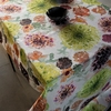 Pentik Daalia White / Green / Multi Acrylic-Coated Cotton Fabric